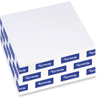 LYRECO WHITE STICKY PAPER CUBE 76 X 76MM - 400 STICKY NOTES
