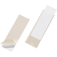 DURABLE POCKET FIX LABEL HOLDERS - PACK OF 10 40 X 100MM