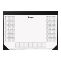 LYRECO DESK MAT 600 X 400MM - HOLDS 25 SHEET PAPER PAD WITH PRINTED CALENDAR