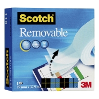 Scotch Magic Ii Removable Sticky Tape - 19Mm X 33M Roll