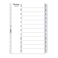 LYRECO MYLAR TAB DIVIDERS WHITE JAN-DEC (FR)