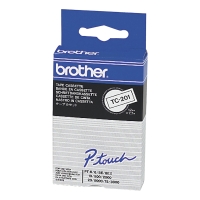 BROTHER P-TOUCH TC LABELLING TAPE 7.5M X 12MM - BLACK ON WHITE