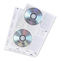 DURABLE 5222 PUNCHED FILING CD POCKETS - BOX OF 5