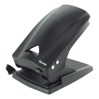 Lyreco Heavy Duty 2 Hole Paper Punch Black - 70 Sheet Capacity