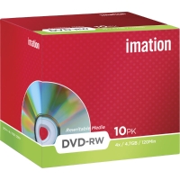 BX10 IMATION DVD-RW 4.7GB 1-4X JEWELCASE