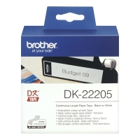 BROTHER DK 22205 PAPER TAPE LABEL 62MM X 30M WHITE
