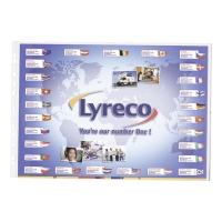 Lyreco A3 Multi-Punched Landscape Plastic Pockets 80 Microns - Pack Of 10