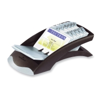 DURABLE VISIFIX DESK CARD FILE BLACK - 200 CARDS