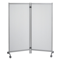 Paperflow Moveable 2 Panel Screen White