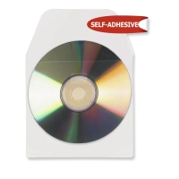 3L Cd/Dvd Pockets With Flap Adhesive Backed - Pack Of 10