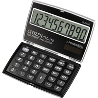 CITIZEN CTC-110 TRAVELLER CALCULATOR 10 DIGITS BLACK