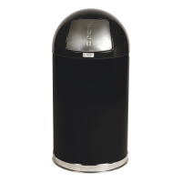 RCP METAL WASTE BIN BLACK 45L