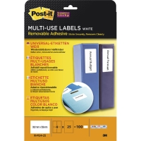 PK100 POST-IT R-MU4 REMOV LAB 99.1X139MM