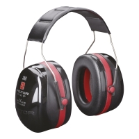 3M PELTOR OPTIME III EAR MUFF BLACK/RED