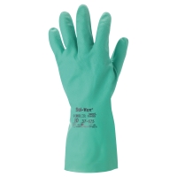 ANSELL SOL-VEX 37-675 NBR CHEMICAL GLOVES GREEN SIZE 10 - 1 PAIR
