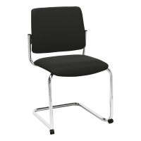 INTERSTUHL VISITOR CHAIR CANTILEVER FRAME BLACK