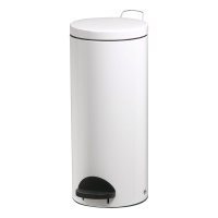 ROSSIGNOL PEDAL BIN METAL WHITE 28L