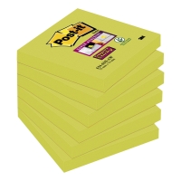 PK6POST-IT 654-6SS-AW S/S 76X76MM AQUA