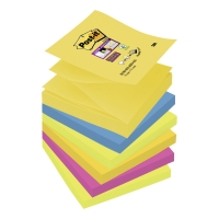 3M Post-it® R330 Super sticky öntapadó z-tömb 76x76mm, színes, 6 tömb/90 lap