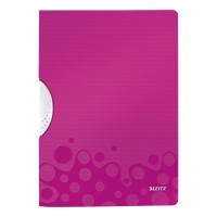 LEITZ WOW COLOUR CLIP FOLDER PINK