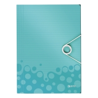 LEITZ 4599 WOW 3 FLAP FOLDER ICE BLUE