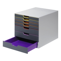 Durable VARICOLOR 7 Drawer Unit - Desktop Set Colour Coded -292x280x356mm