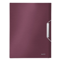 LEITZ  STYLE BOX FILE PP 30MM BORDEAUX