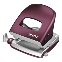 LEITZ STYLE 5006 2-HOLE PAPER PUNCH BORDEAUX - UP TO 30 SHEETS