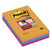 3M Post-it® 4690 Super Sticky vonalas j.-tömb 101x152mm, színes, 3 tömb/90 lap