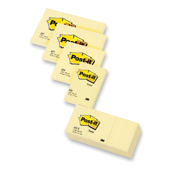3M POST-IT NOTES CANARY YELLOW 127X76MM