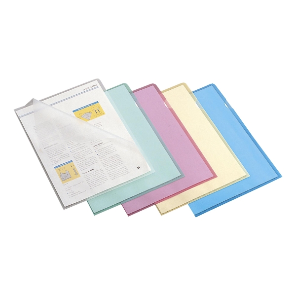 Lyreco Green A4 Cut Flush Plastic Folders 110 Microns - Pack of 100
