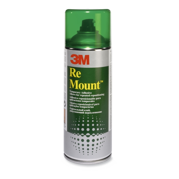 3M REMOUNT - AEROSOL SPRAY ADHESIVE FOR REPOSITIONABLE MOUNTS - 400ML