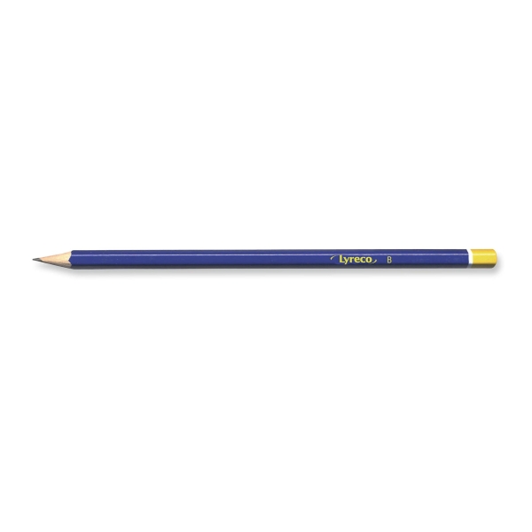 LYRECO PENCILS B DIPPED END - BOX OF 12