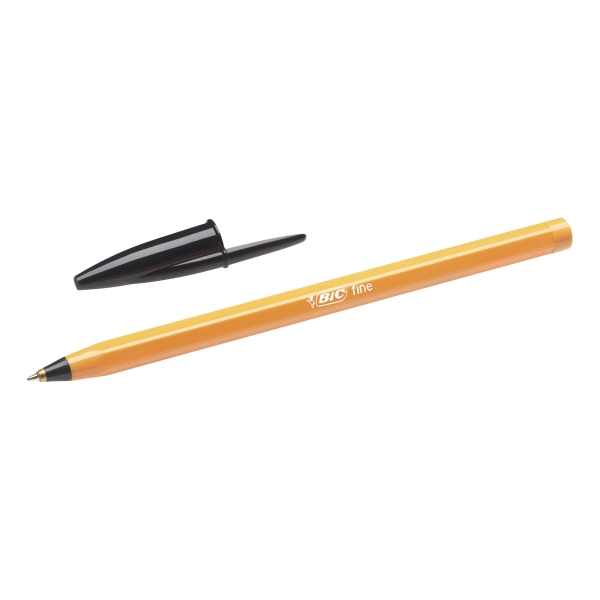 BIC CRISTAL BALL POINT BLACK PENS 0.5MM LINE WIDTH - BOX OF 20