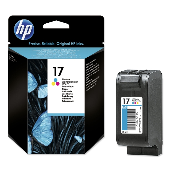 HP 17 INKJET CARTRIDGE C6625A COLOUR