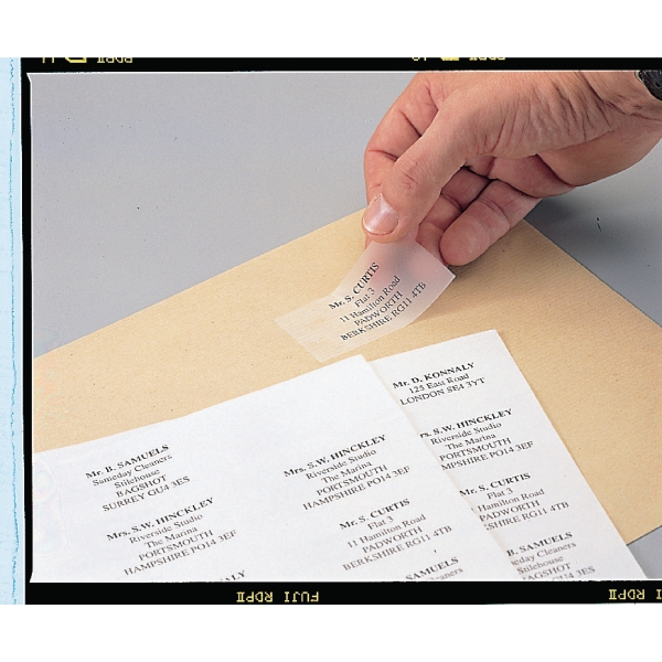 Avery Clear Laser Address Labels 99.1 X 38.1Mm - Box Of 350