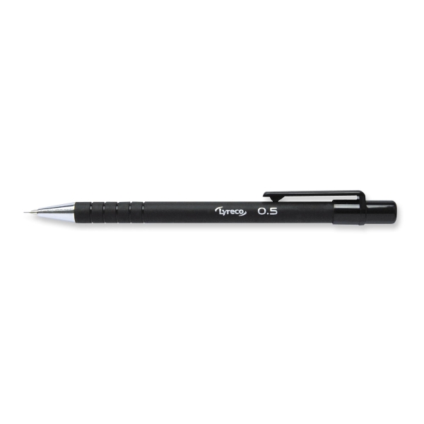 Portaminas recargable LYRECO, cuerpo negro. Ancho escritura 0,5 mm