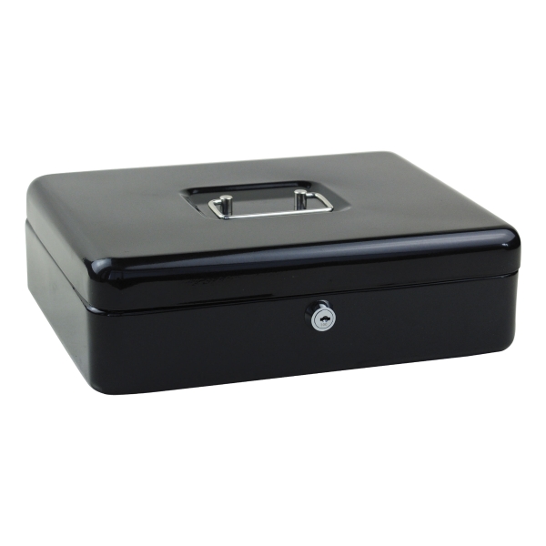 Cash box large 300x200x90mm black