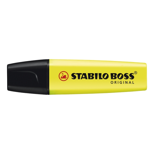 Marcador fluorescente color amarillo STABILO BOSS