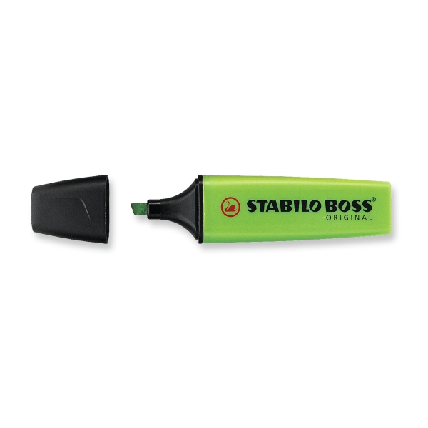 Highlighter - STABILO BOSS ORIGINAL - Box of 10 Green