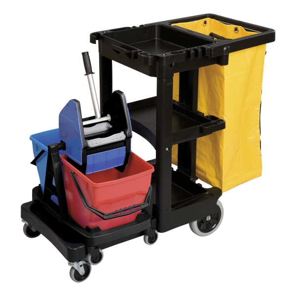 Rubbermaid Cleaning Cart With Vinyl Bag