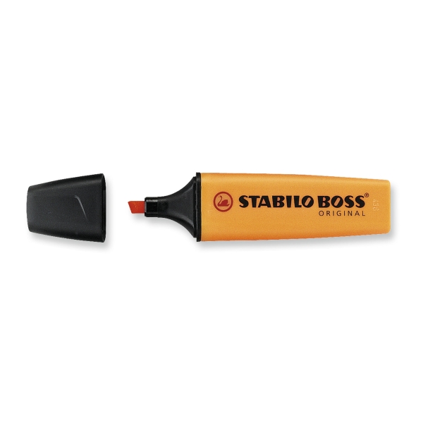 Marcador fluorescente color naranja STABILO BOSS