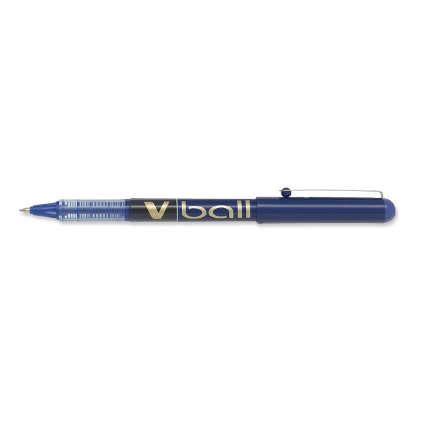 Pilot V-Ball roller avec pointe metal 0,7mm bleu