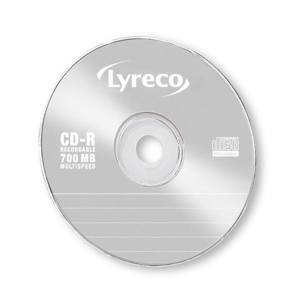 LYRECO CD-R 700MB/80MIN SLIM CASES - PACK OF 10