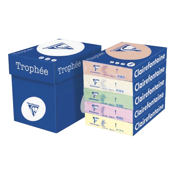 Clairefontaine Trophée 1975 gekleurd papier A4 80g groen - pak van 500 vel