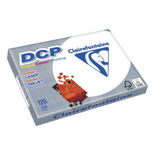 Clairefontaine DCP väritulostuspaperi A4 120g, 1 kpl=250 arkkia