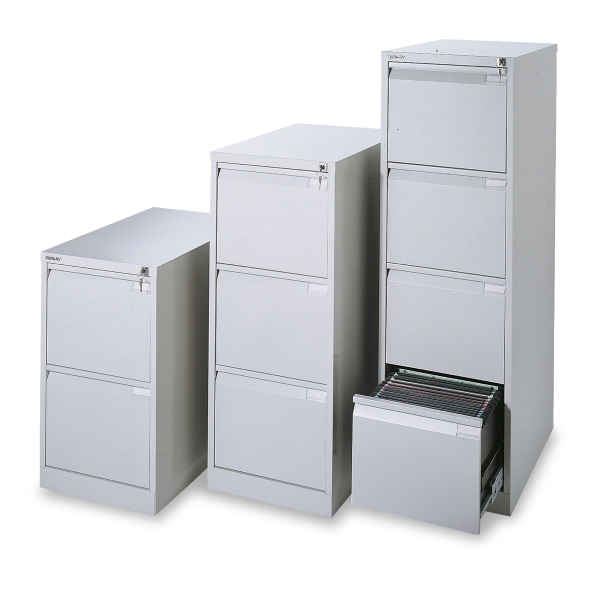 Bisley Premium armoire à archives pour dossiers suspendus 2 tiroirs H 71cm gris
