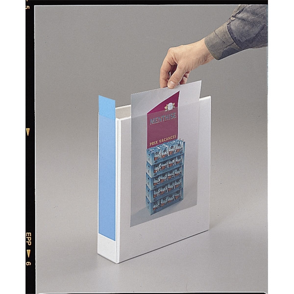 ESSELTE WHITE A4 4D-RING PRESENTATION BINDER 20MM