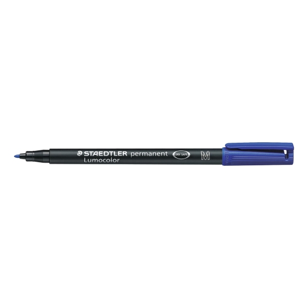 STAEDTLER 317M LUMOCOL PERM OHP PEN BLU