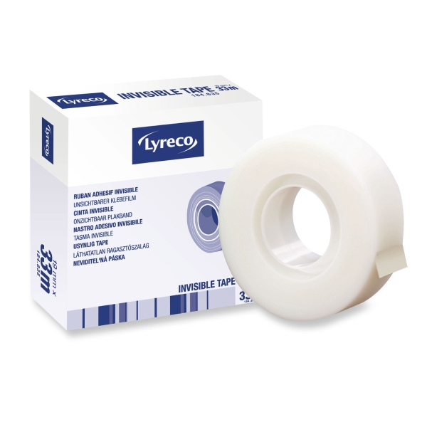 Lyreco Invisible Sticky Tape - 19Mm X 33M Roll